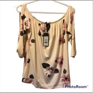 NWT Dynamite size M Elastic off shoulder top